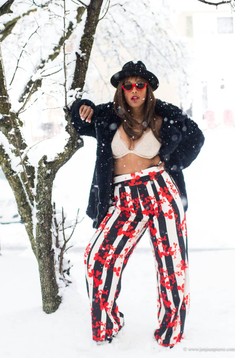 top-washington-dc-blogger-curvy-plus-snow-editorials-red-sunglasses-printed-pants-fur- couples 